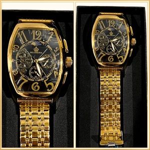 Men’s stainless steel automatic watch